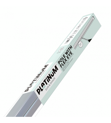 Platinum Sun & Shade paal met flexoog 7x7x250cm voor de bevestiging van een schaduwdoek