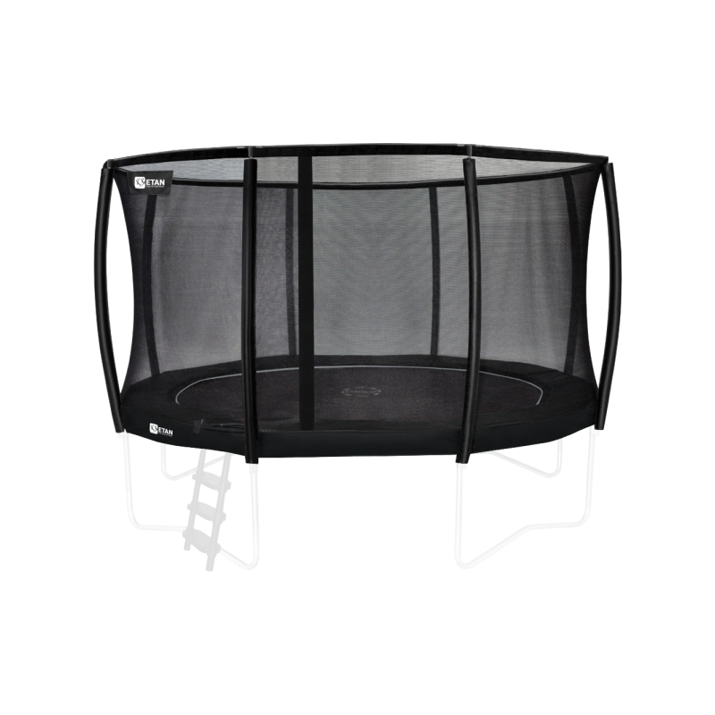 Etan Premium trampoline veiligheidsnet deluxe 366 cm / 12ft Zwart